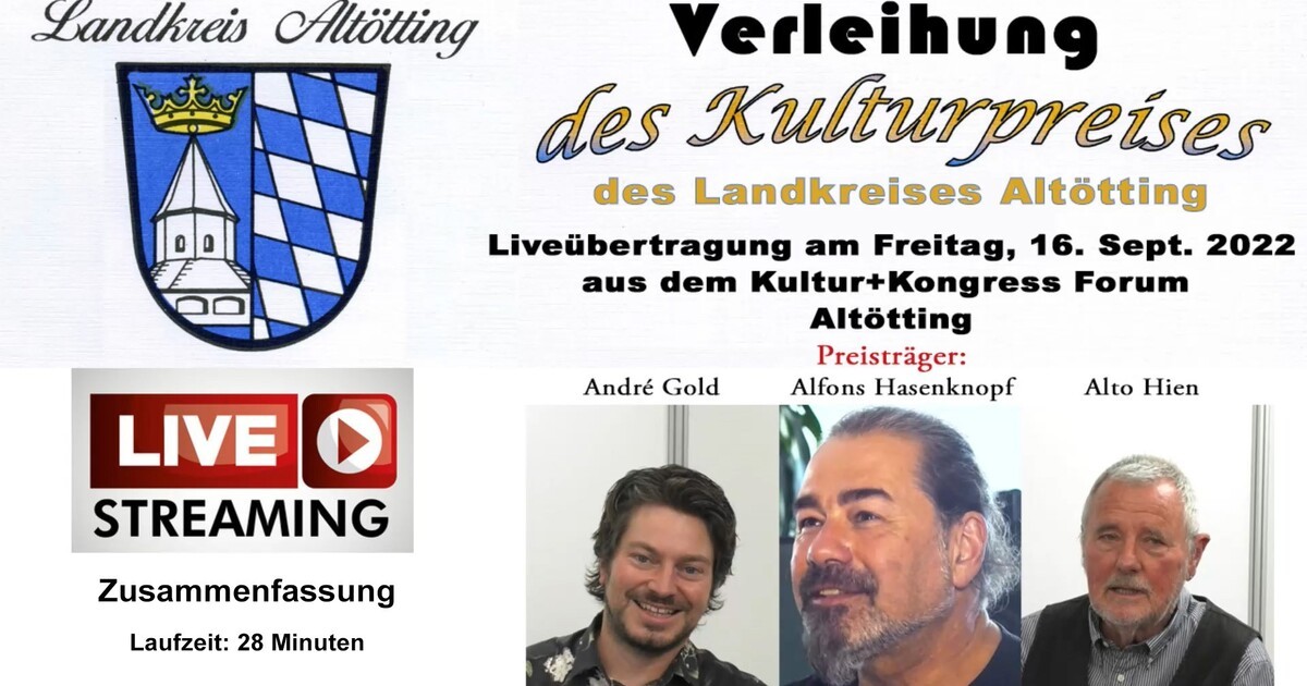 Kulturpreis 2020 Verleihung Des Landkreises Altötting Landkreis Altötting 6993